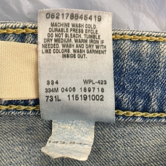 LEVI’S 519 Y2K Flare Leg Denim Jeans Size 9 Short Retro Style Mid-Hi Rise - Picture 8 of 8